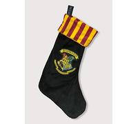 Groovy Uk Harry Potter Hogwarts Fleece Christmas Stocking, 47 cm x 30 cm Size, Black/Red/Yellow
