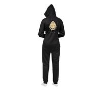 Groovy Uk Harry Potter Hogwarts Ladies Jumpsuit, One Size, Black/Gold