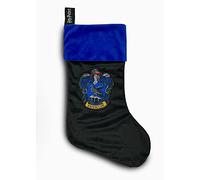 Groovy Uk Harry Potter Ravenclaw Fleece Christmas Stocking, 47 cm x 30 cm Size, Black/Blue