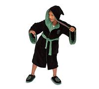Groovy UK Kids PolyFleece Robe Harry Potter Slytherin Black/Green Medium
