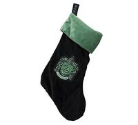Groovy Uk Christmas Stocking, Polyester, Black/Green, One Size