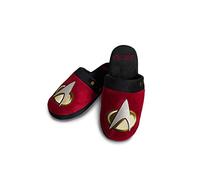 Groovy Uk Star Trek Picard Next Generation Men's Slippers, 8/10 UK, Burgundy