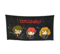 Groovy Uk Kawaii Harry Potter Bath Towel, 150 cm Length x 75 cm Width, Black