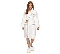 Groovy Uk Women's Harry Potter Bathrobe, White/Silver/Gold, One Size UK