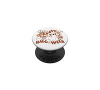 Groovy Vibes Cat Peace Daisy Mushroom Retro Hippie PopSockets Adhesive PopGrip