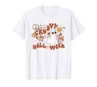 Groovy Vibes Cat Peace Daisy Mushroom Retro Hippie Value Graphic T-Shirt