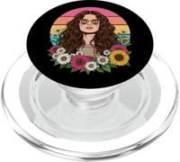 Groovy Vibes Flowers A Bohemian's Tale Peace Casual Summer PopSockets PopGrip for MagSafe