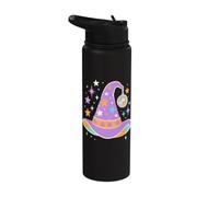 Groovy Witch Hat Retro Pastel Halloween Disco Cute Spooky Stainless Steel Insulated Water Bottle