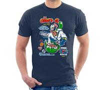 GroovyOs Earth Worm Jim Cereal Men's T-Shirt Navy Blue