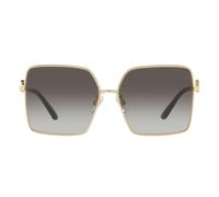 Dolce & Gabbana DG2279 02/8G Woman Sunglasses Metal Gold Grey Squared Normal Shaded