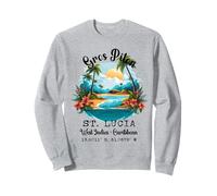 Gros Piton Saint Lucia West Indies Caribbean Island Souvenir Sweatshirt