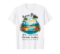 Gros Piton Saint Lucia West Indies Caribbean Island Souvenir T-Shirt