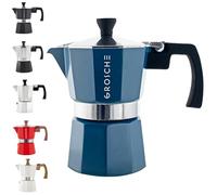 GROSCHE Milano Blue 3 Cup Stovetop Espresso Maker Moka Pot
