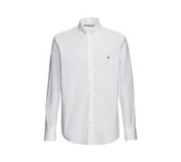 Grosgrain Poplin Shirt with Initials, male, Carolina Herrera, Formal Shirts, White, 2XL, Shirts 2XL