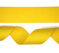 Grosgrain Ribbon - 10 Meters, for Gifts Wrap Sew Party, Decorations Events Dress Wedding Christmas Crafts, Bows Car, Floral Hairs, DIY, Bouquets, Cake Double Sided (10 mm, Yellow)