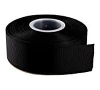 Grosgrain Ribbon -22 Metrs / 25 Yards Rolls, Gift Wrap, Sew, Bows, Wedding, Crhistmas, Decorations, Party, Dress, Bows, Cards, Crafts - Double Sided, Size 25mm Buy 3 GET 1 Free (Black)