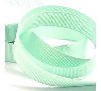 Grosgrain Ribbon -22 Metrs / 25 Yards Rolls, Party Sewing Gift Wrap Bows Decorations Wedding Crafts Events Cloth - Double Sided, Many Colours, Size 25mm Buy 3 & GET 1 Free (Pale Green)