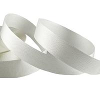 Grosgrain Ribbon -22 Metrs / 25 Yards Rolls, Sew, Gift Wrap, Bows, Decorations, Party, Cloths, Events, Wedding, Crafts Double Sided, Size 38mmBuy 3 GET 1 Free (Off White)