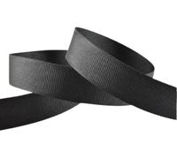 Grosgrain Ribbon -22 Metrs / 25 Yards Rolls, Sewing, Gift Wrap, Bows, Decorations, Wedding, Crafts Party, Events Dress Christmas, Hairs, DIY, Cake - Double Sided, Many Colours & Sizes (6 mm, Black)