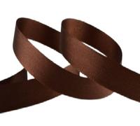 Grosgrain Ribbon - 23 Meters / 25 Yards Rolls for Gifts Wrap Sew Party Decorations Events Wedding Christmas Crafts Bows DIY Bouquets Cake Double Sided Many Colours (20mm, Brown)