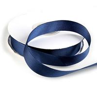 Grosgrain Ribbon - 23 Meters / 25 Yards Rolls for Gifts Wrap Sew Party Decorations Events Wedding Christmas Crafts Bows DIY Bouquets Cake Double Sided Sizes (10 mm, Navy Blue)