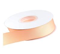 Grosgrain Ribbon -23 Meters / 25 Yards Rolls for Gifts Wrap Sew Party Decorations Events Wedding Christmas Crafts Bows DIY Bouquets Cake Double Sided Size(15 mm, Peach)