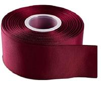 Grosgrain Ribbon -23 Meters / 25 Yards Rolls for Gifts Wrap Sew Party Decorations Events Wedding Christmas Crafts Bows DIY Bouquets Cake Double Sided Size 50mm Buy 3 GET 1 Free (Maroon)