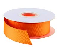 Grosgrain Ribbon -23 Meters / 25 Yards Rolls, for Gifts Wrap Sew Party Decorations Events Wedding Christmas Crafts Bows DIY Bouquets Cake Double Sided Size 38mm Buy 3 GET 1 Free (Orange)