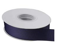 Grosgrain Ribbon -23 Meters / 25 Yards Rolls, for Gifts Wrap Sew Party Decorations Events Wedding Christmas Crafts Bows DIY Bouquets Cake Double Sided Size 25mm Buy 3 GET 1 Free (Navy Blue)