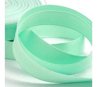 Grosgrain Ribbon -23 Meters / 25 Yards Rolls for Gifts Wrap Sew Party Decorations Events Wedding Christmas Crafts Bows DIY Bouquets Cake Double Sided Sizes (10 mm, Mint Green)