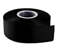 Grosgrain Ribbon -23 Meters / 25 Yards Rolls, Party, Sew, Gift Wrap, Bows, Decorations, Wedding, Crafts, Events, Christmas, DIY Double Sided, Size 38mm Buy 3 GET 1 Free (Black)