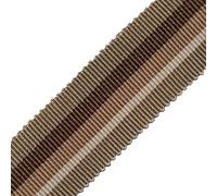 Grosgrain Ribbon 25mm Petersham Ribbon 100% Cotton Assorted Colour Striped Pattern Premium French Woven Ribbon for Sewing Hair Crafts Gift Wrapping Bow Tying (Light Brown - 25mm - 1 Meter)