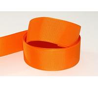 Grosgrain Ribbon 38mm (Orange, 10 Meters) Double Sided for Gifts Wrap Sewing Party Decorations Events Dress Wedding Christmas Crafts Bows Car Floral Balloons DIY Bouquets Cake