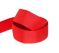 Grosgrain Ribbon 38mm (Red, 5 Meters) Double Sided for Gifts Wrap Sewing Party Decorations Events Dress Wedding Christmas Crafts Bows Car Floral Balloons DIY Bouquets Cake