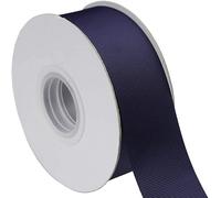 Grosgrain Ribbon - 46 Meters / 50 Yards Rolls, for for Gifts Wrap Sew Party Decorations Events Wedding Christmas Crafts Bows DIY Bouquets Cake Double Sided Many Colours (20mm, Navy Blue)
