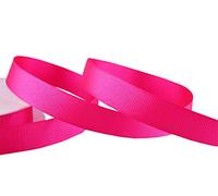 Grosgrain Ribbon - 46 Meters / 50 Yards Rolls for Gifts Wrap Sew Party Decorations Events Wedding Christmas Crafts Bows DIY Bouquets Cake Double Sided Many Colours (Hot Pink)