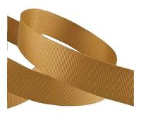Grosgrain Ribbon - 46 Meters / 50 Yards Rolls for Gifts Wrap Sew Party Decorations Events Wedding Christmas Crafts Bows DIY Bouquets Cake Double Sided Many Colours (Gold)