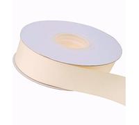 Grosgrain Ribbon - 46 Meters / 50 Yards Rolls for Gifts Wrap Sew Party Decorations Events Wedding Christmas Crafts Bows DIY Bouquets Cake Double Sided Many Colours (Cream)
