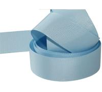 Grosgrain Ribbon -5 Meters, for Gifts Wrap Sew Party Decorations Events Wedding Christmas Crafts Bows DIY Bouquets Cake Double Sided Many Colours(38 mm X 5 Metre, Light Blue)