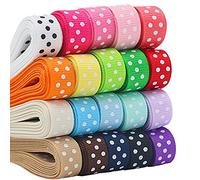 Grosgrain Ribbon Polka Dot Satin Ribbon for Wrap DIY Crafts