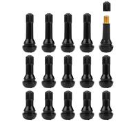 Grosion 15 Pack Car Tire Valve Stem,Rubber Car Tyre Valves,TR414/TR412/TR413 Tire Valve Stems for Car,Rubber Snap In Tubeless Tires,Prevent Premature Deterioration for Tubeless Rim