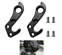 Grosion 2Pcs Rear Derailleur Hanger,Black Derailleur Hanger 322175/318610,Easy to Install,Compatible for Trek Gary Fisher,Perfect for Mountain Bikes