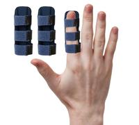 Grosion 2pcs Trigger Finger Splint,Adjustable Finger Splints for Arthritis,Trigger Finger Brace,Finger Support,for Straighten Bent Broken Fingers Arthritis Pain Relieve (Blue)