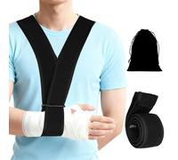 Grosion Shoulder Sling,Adjustable Sling for Arm Support,Arm Sling for Elbow Injury,Arm Sling for Shoulder Injury,Arm Strap for Wrist Wound With Storage Bag