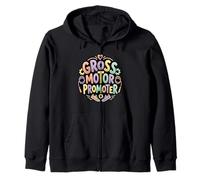 Gross Motor Promoter Physical Therapist PT Clinic Zip Hoodie