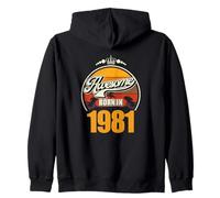 Großartig seit 1981 45th Birthday Saying 45 Years Zip Hoodie