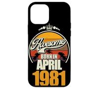 Großartig seit April 1981 45th Birthday Saying 45 Years Case for iPhone 12 mini