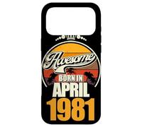 Großartig seit April 1981 45th Birthday Saying 45 Years Case for iPhone 17 Pro Max