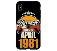Großartig seit April 1981 45th Birthday Saying 45 Years Case for iPhone XS Max