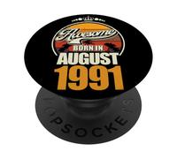 Großartig seit August 1991 35th Birthday Saying 35 Years PopSockets Adhesive PopGrip